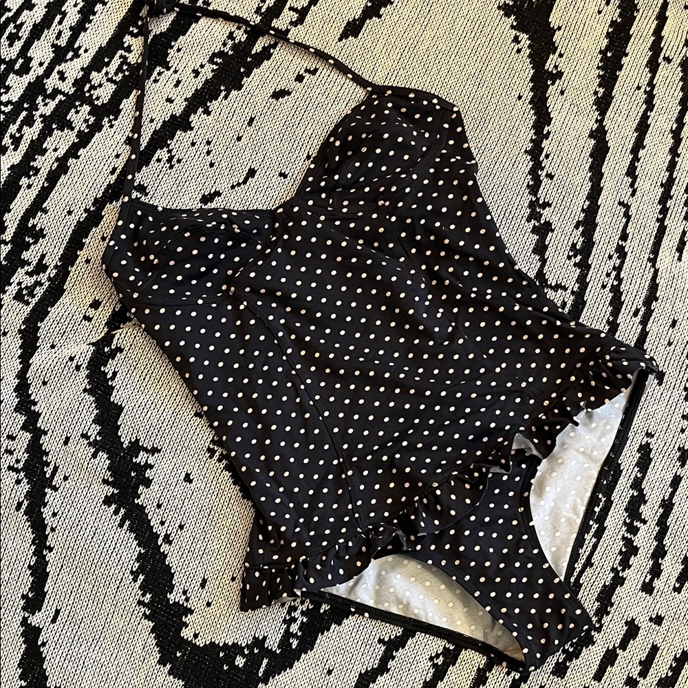 Pez D’Or One Piece Polka Dot Swim Suit M made in Spain